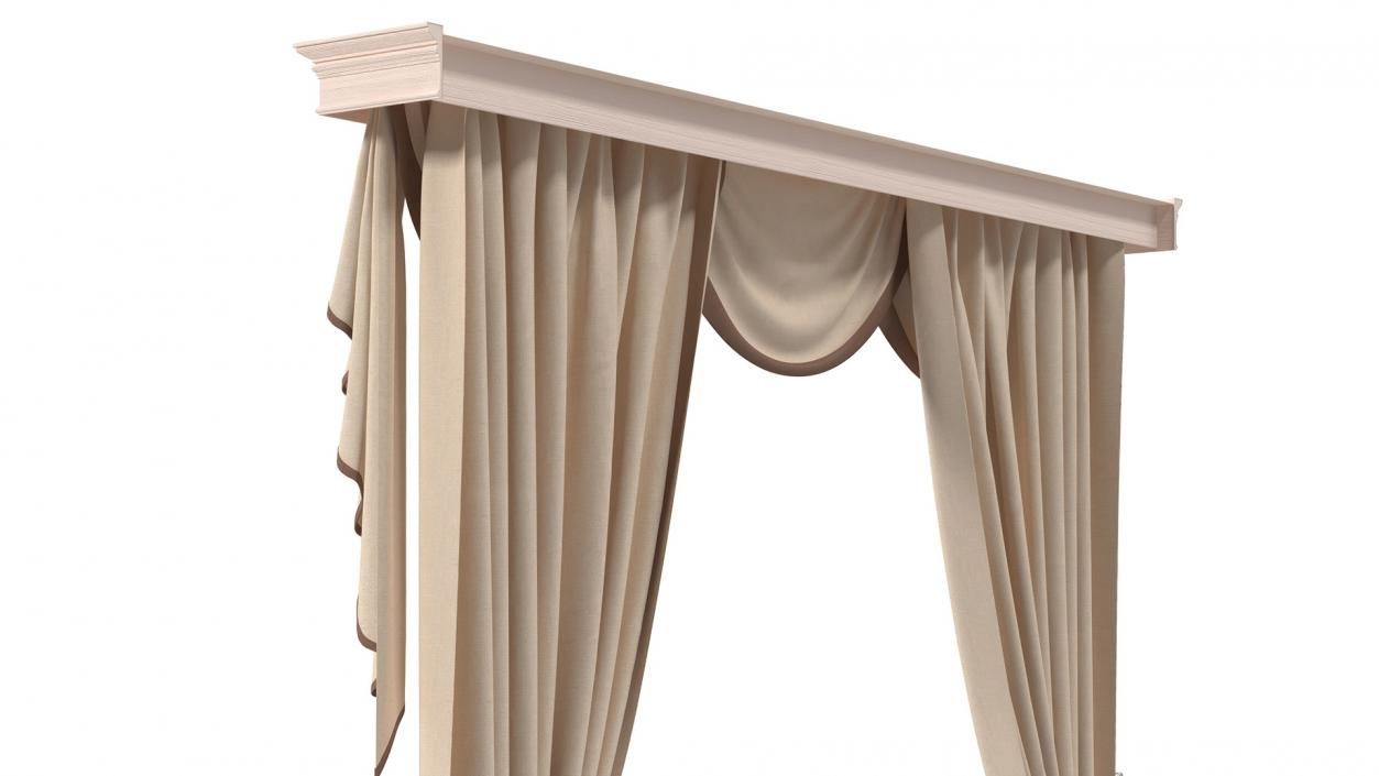 3D Curtains with Valance