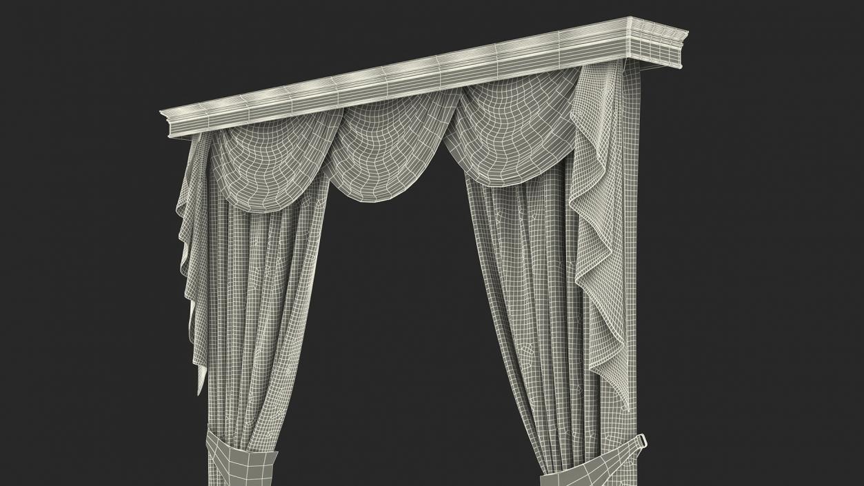 3D Curtains with Valance