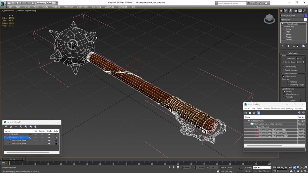 3D Morningstar Mace