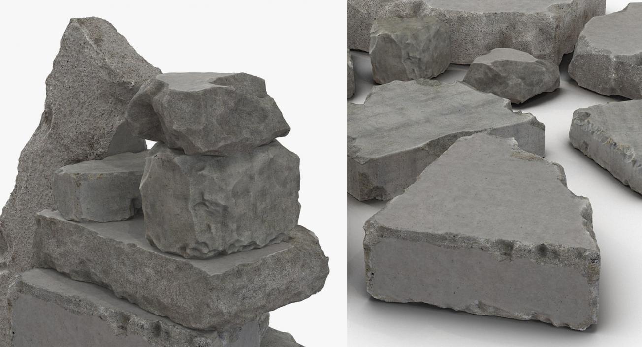 3D model Concrete Elements Collection 3