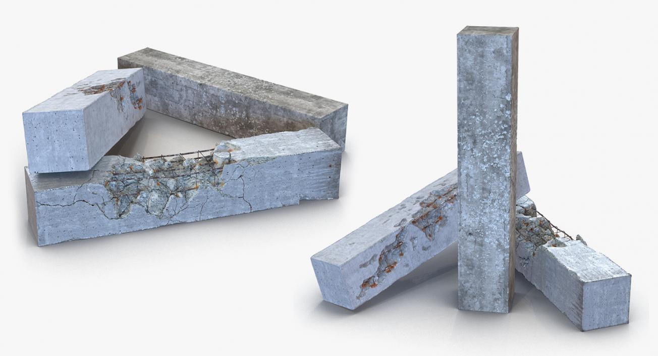 3D model Concrete Elements Collection 3