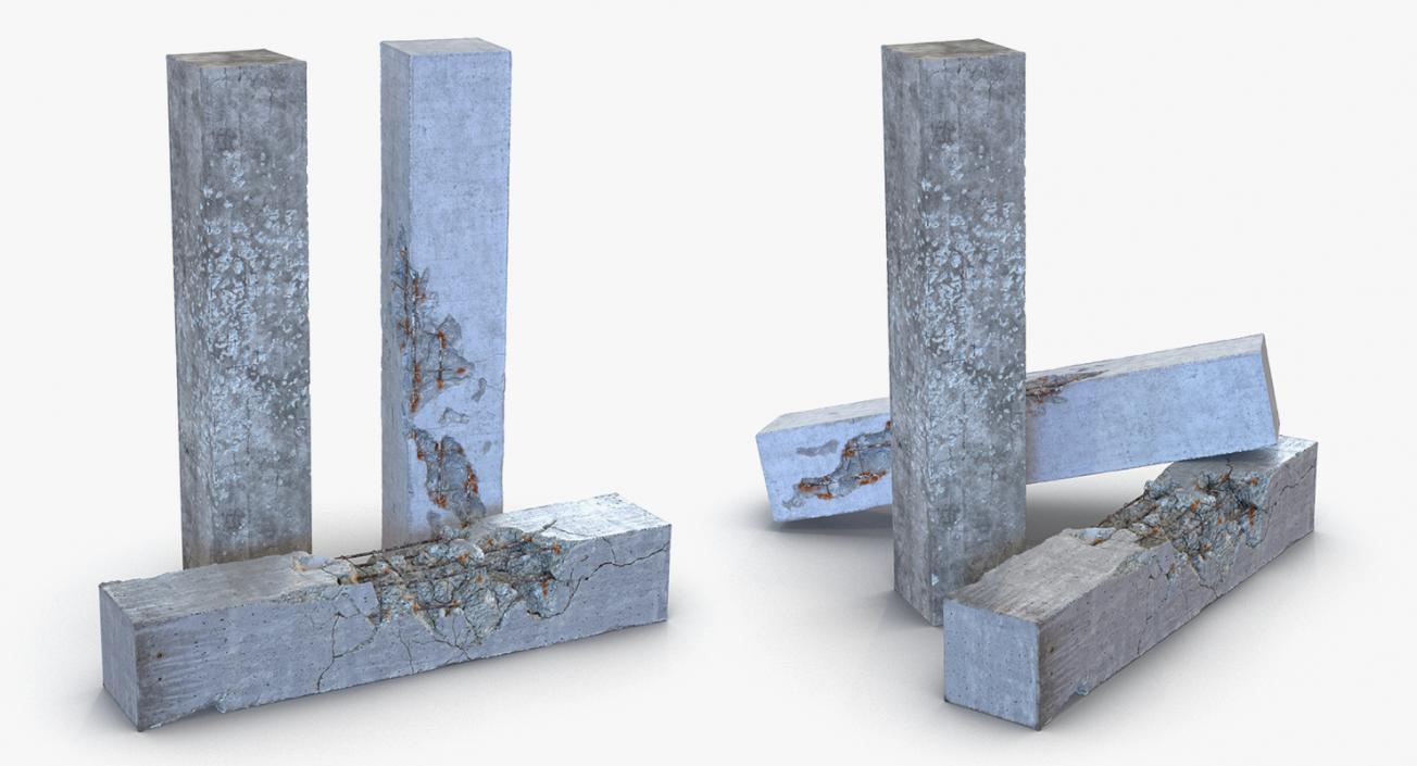 3D model Concrete Elements Collection 3