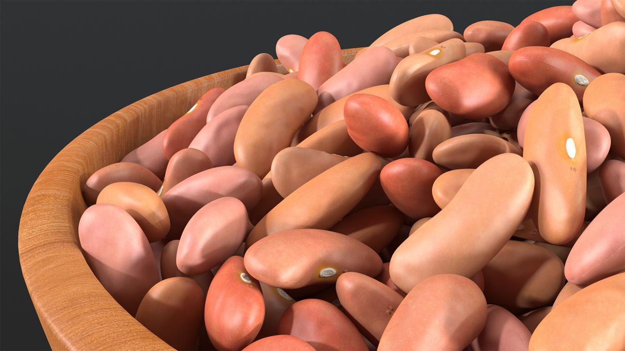 3D Beans and Seeds in a Bowl Collection 3 model