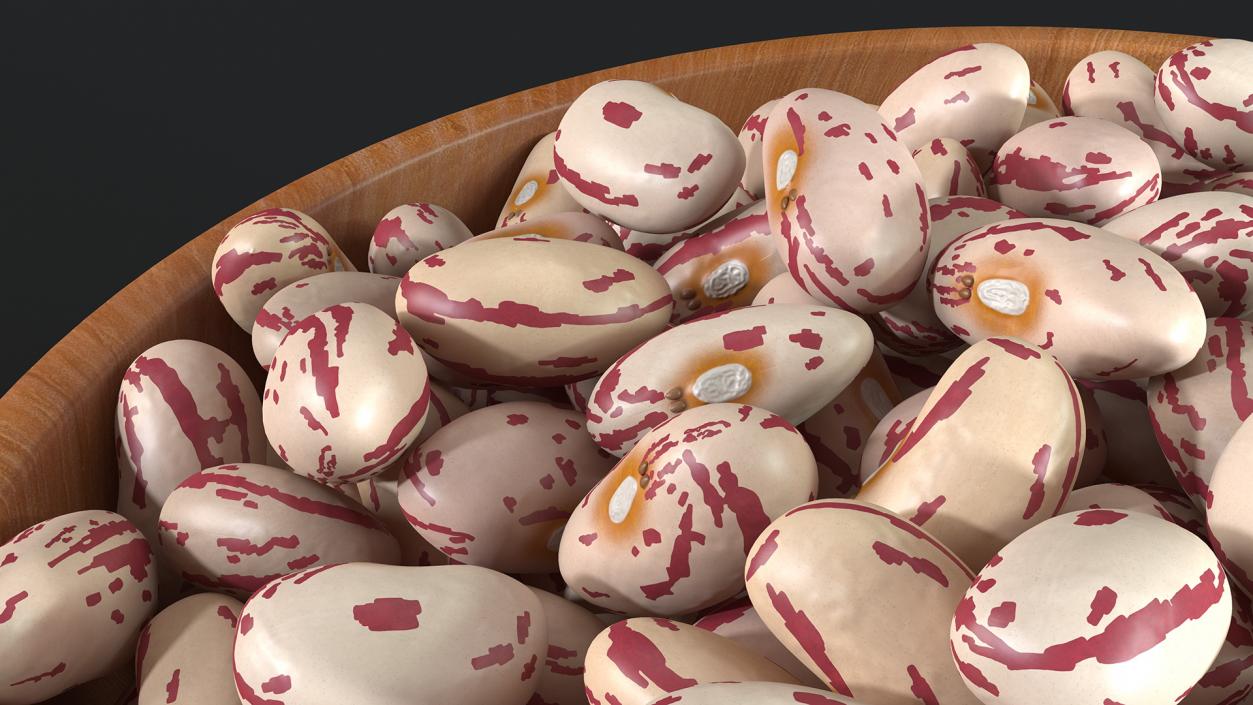 3D Beans and Seeds in a Bowl Collection 3 model