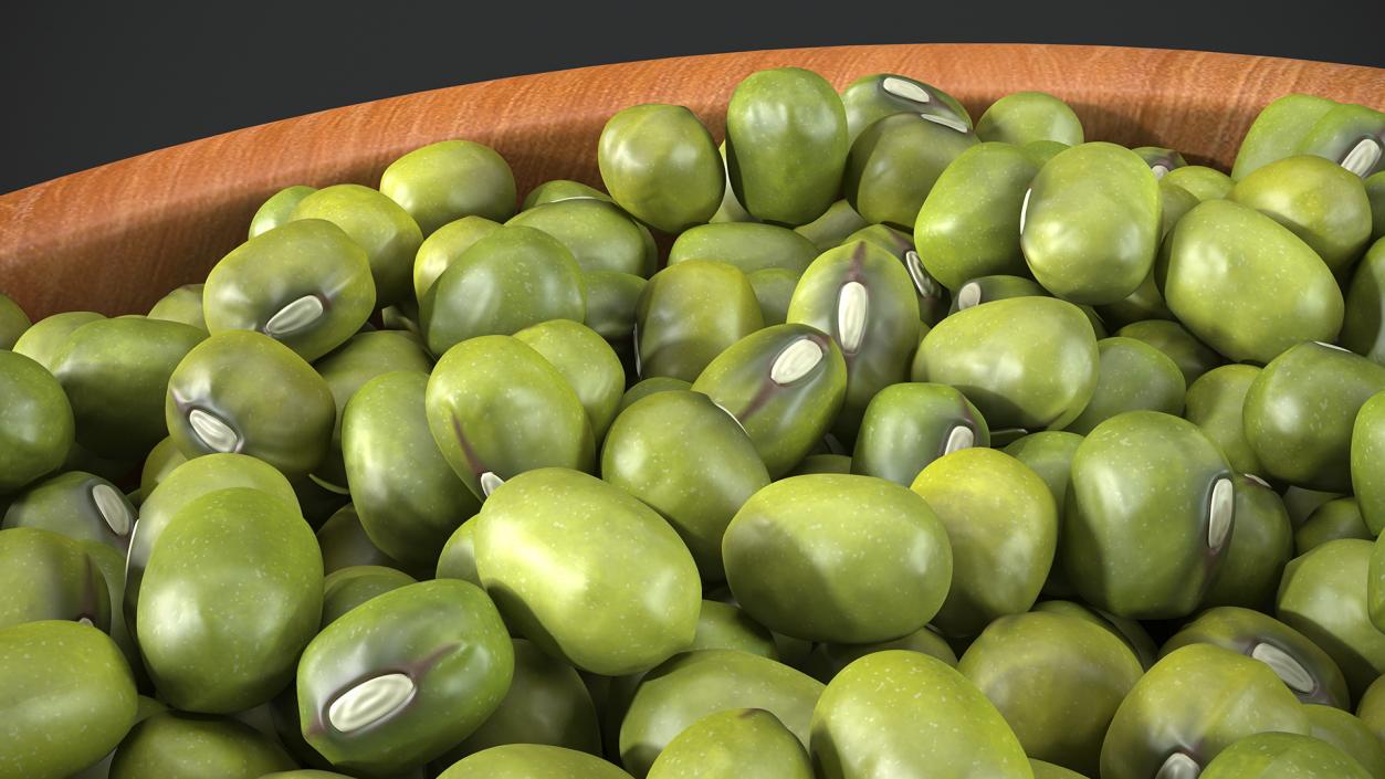 3D Beans and Seeds in a Bowl Collection 3 model