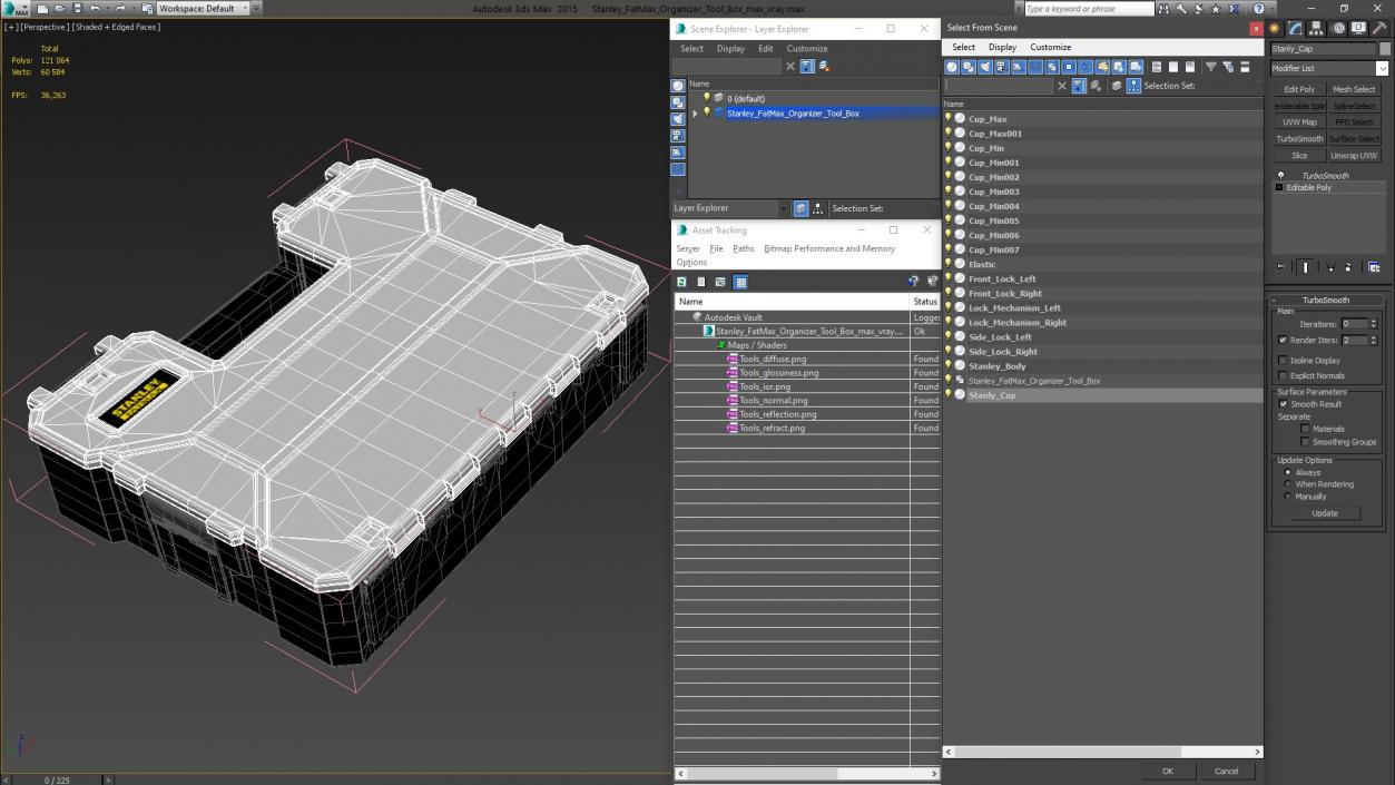 3D Stanley FatMax Organizer Tool Box model