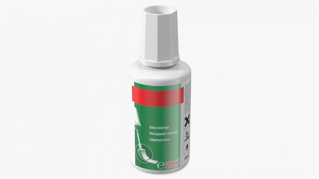 3D Correction Fluid Bottle model