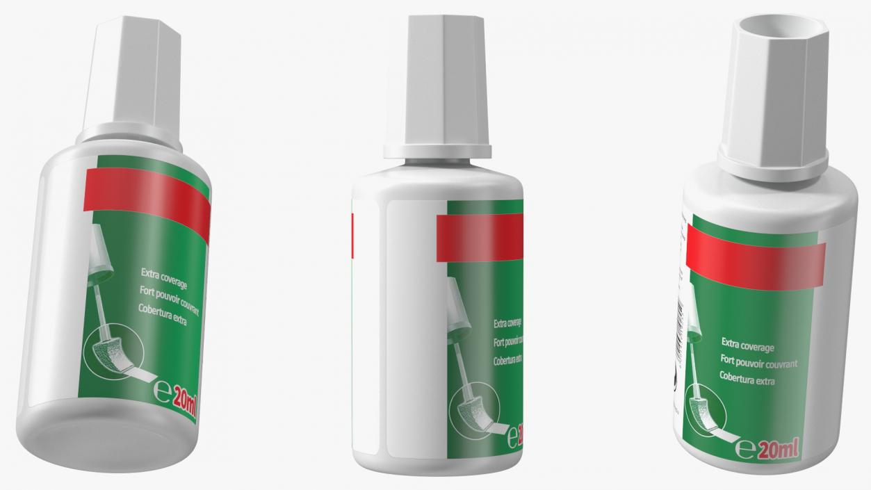 3D Correction Fluid Bottle model