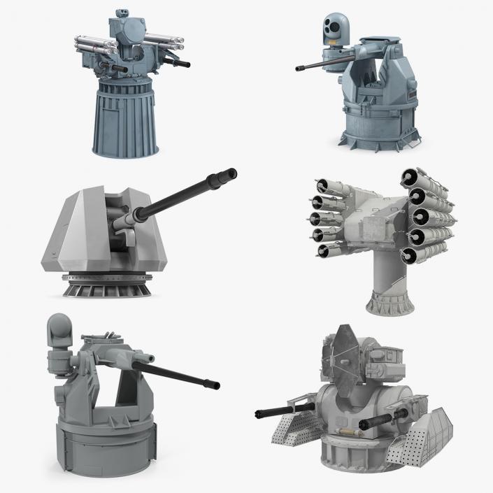 3D model Deck Guns 3D Models Collection