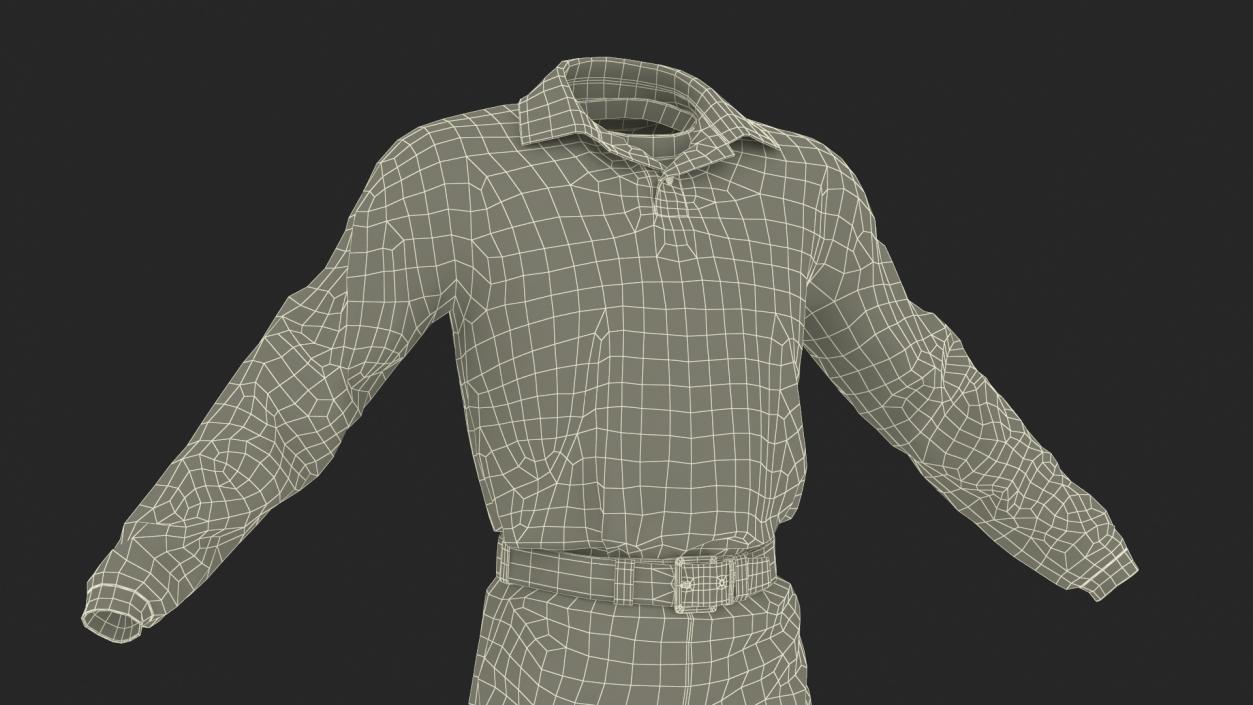 3D Casual Mens Clothes Set model