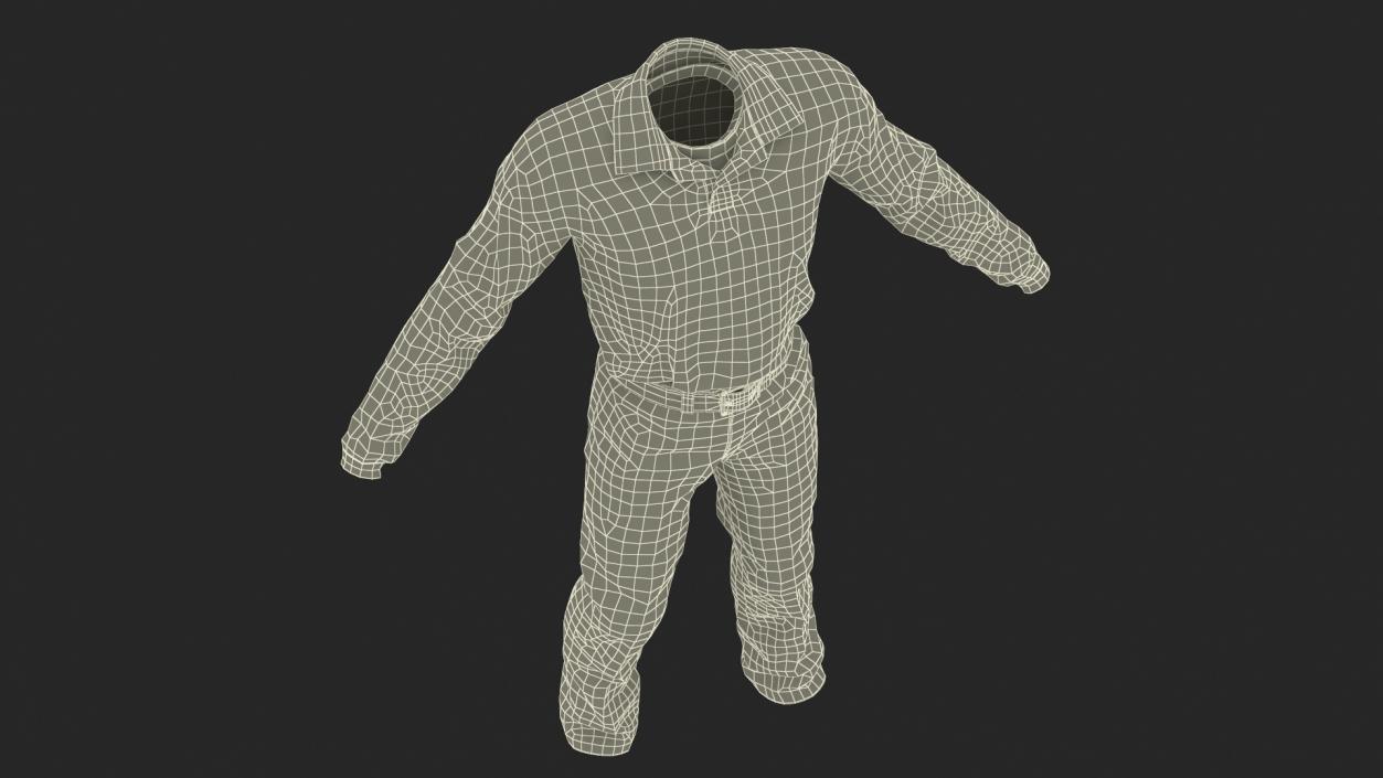 3D Casual Mens Clothes Set model