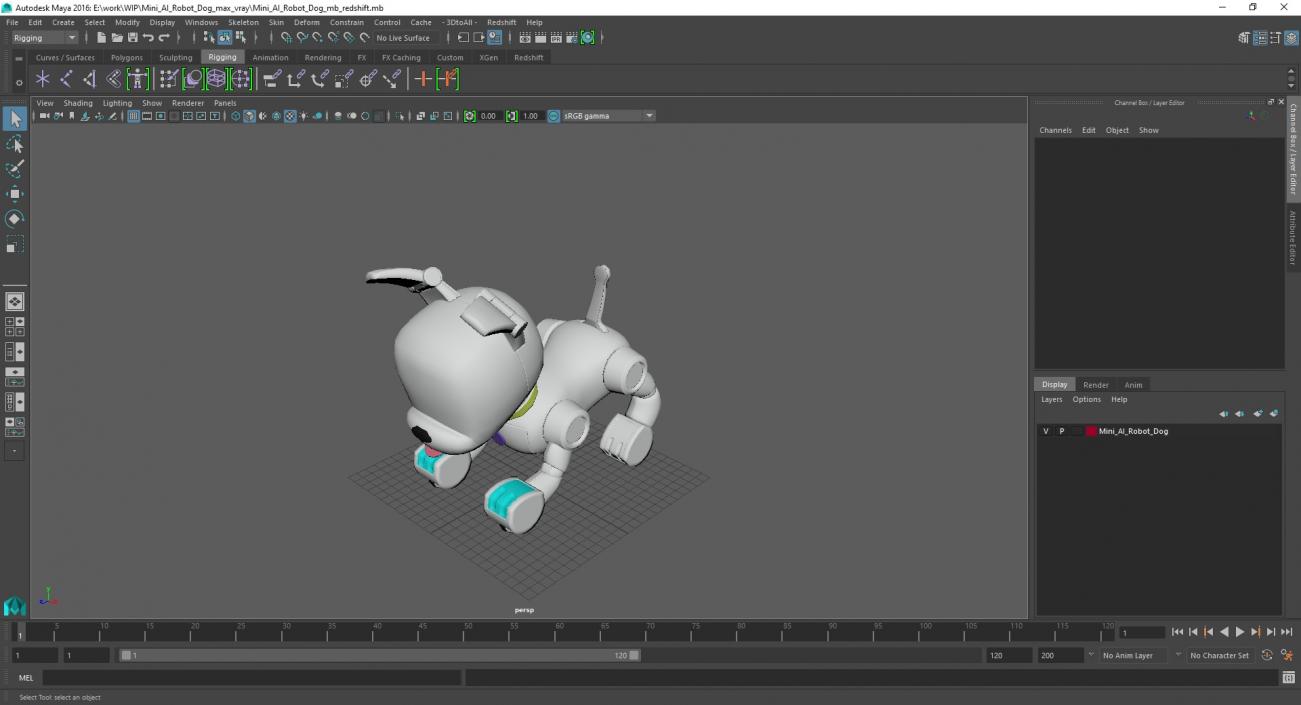 Mini AI Robot Dog 3D