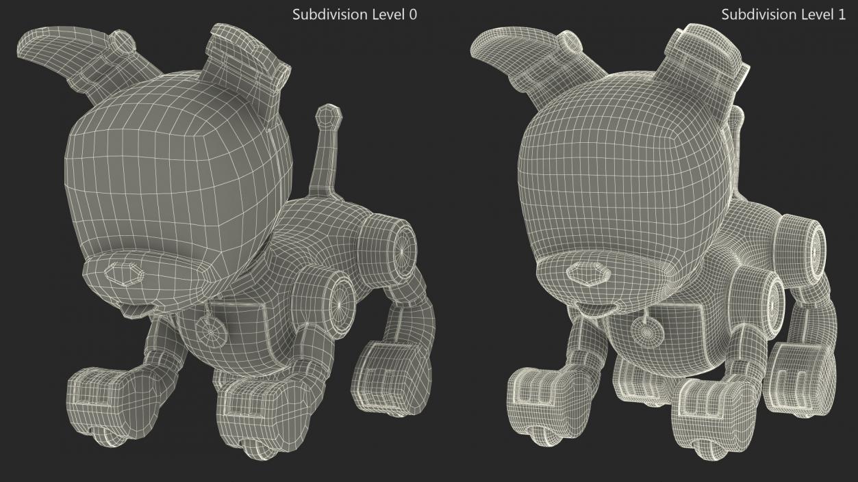 Mini AI Robot Dog 3D