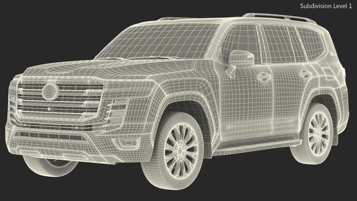 Toyota Land Cruiser 2022 Light Off 3D model