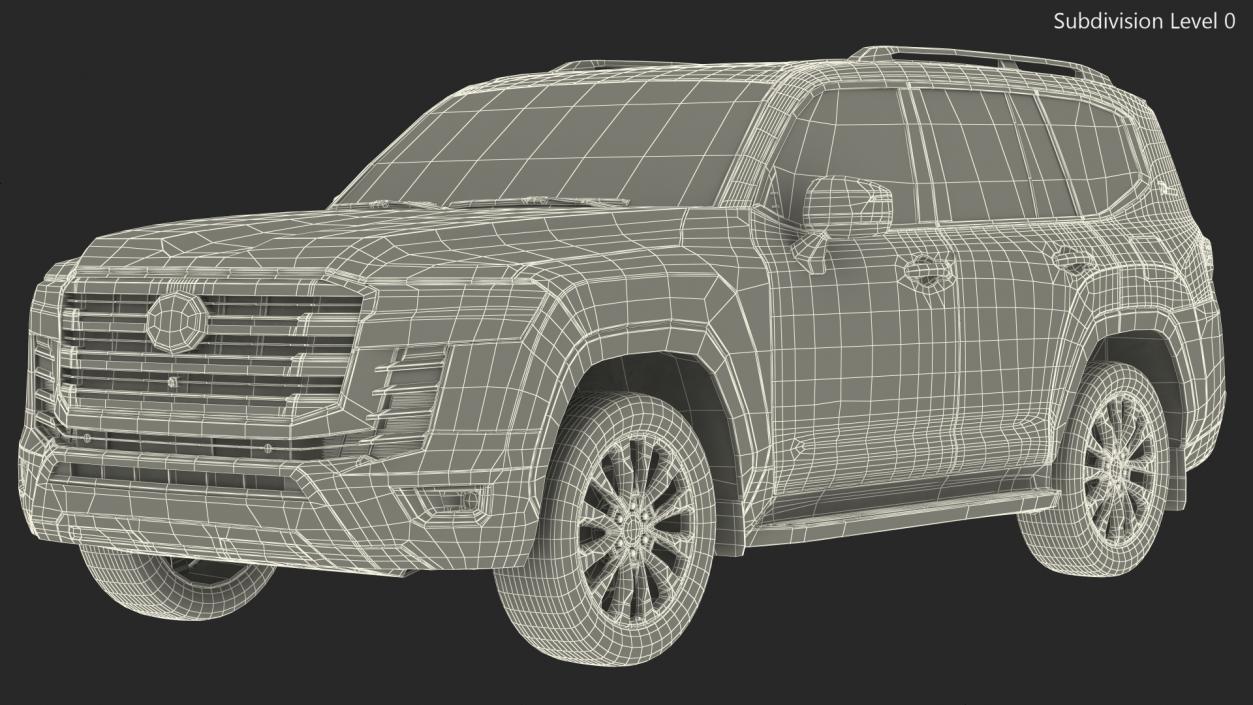 Toyota Land Cruiser 2022 Light Off 3D model