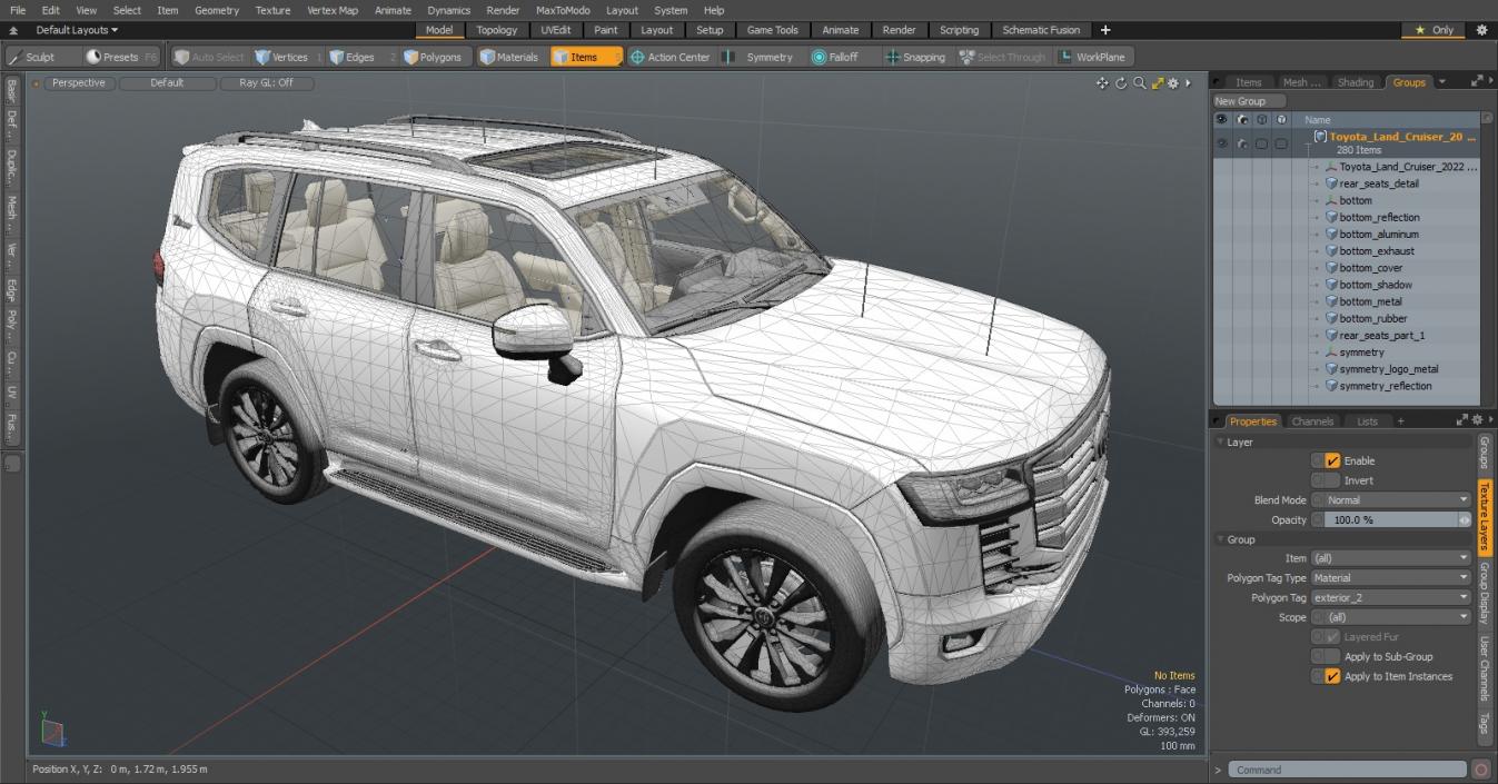 Toyota Land Cruiser 2022 Light Off 3D model