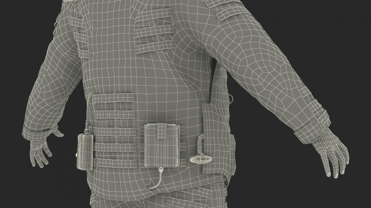 3D EOD 10 Bomb Suit Rigged model