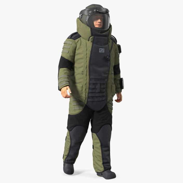 3D EOD 10 Bomb Suit Rigged model