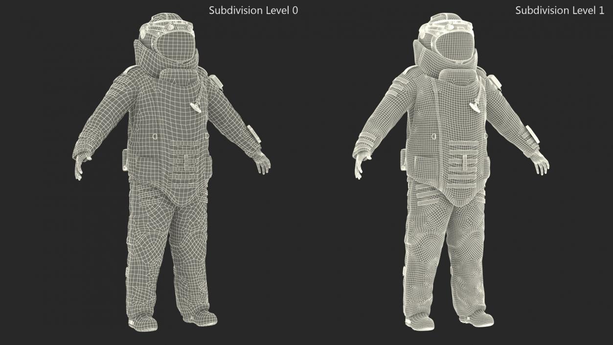 3D EOD 10 Bomb Suit Rigged model