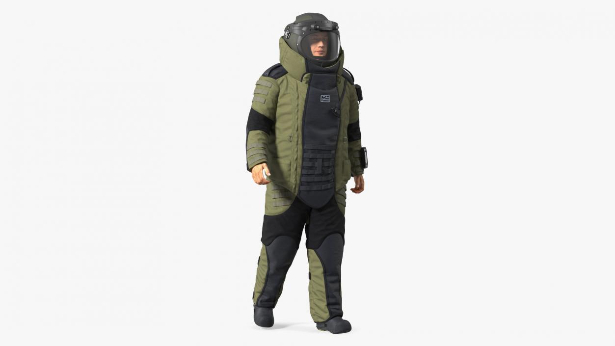 3D EOD 10 Bomb Suit Rigged model