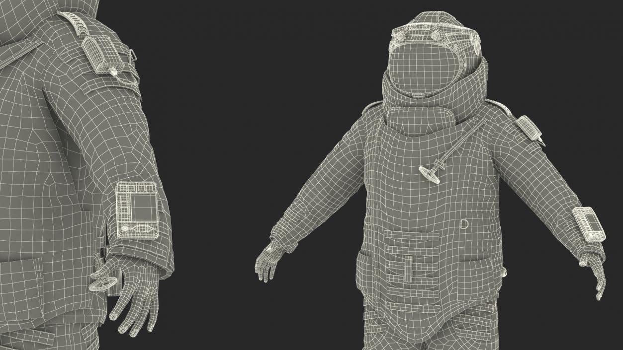 3D EOD 10 Bomb Suit Rigged model