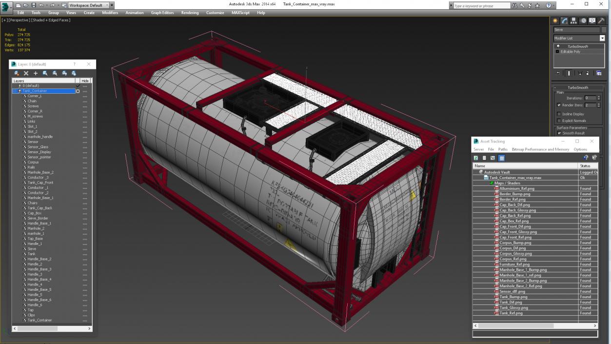 Tank Container 3D model