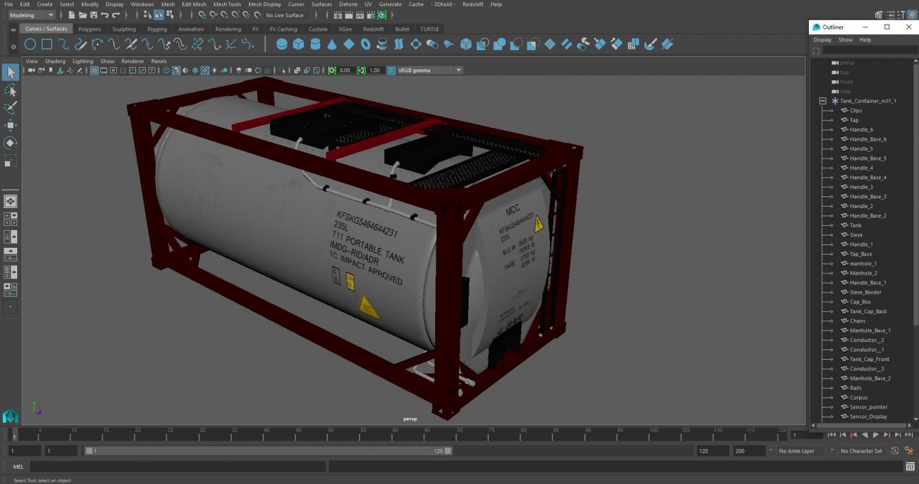 Tank Container 3D model