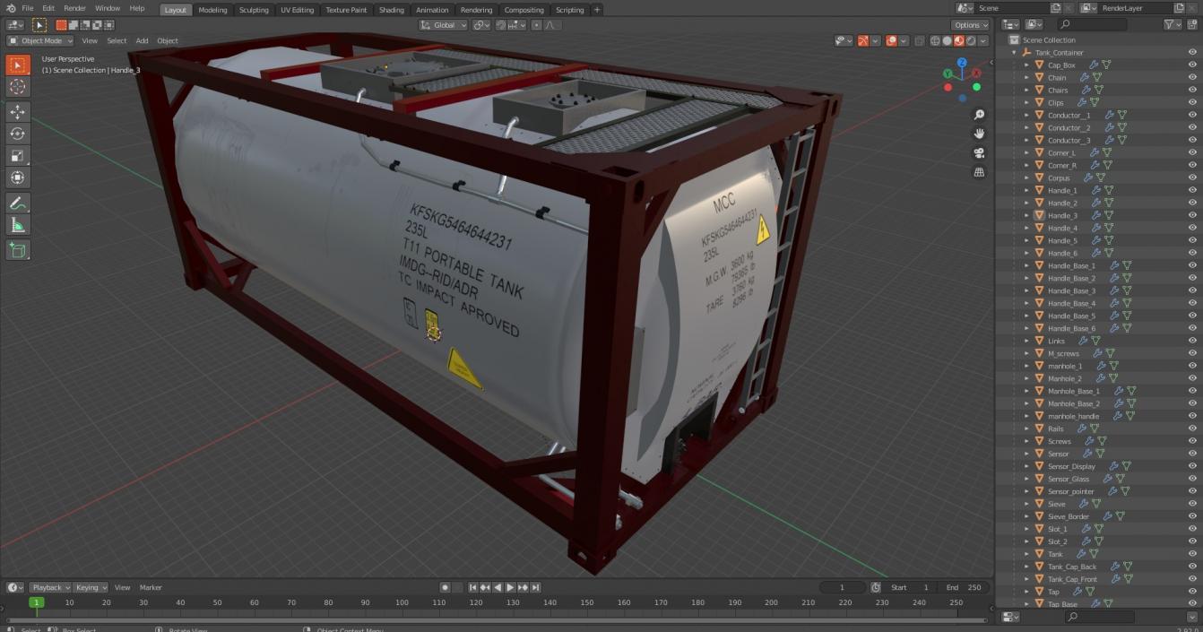 Tank Container 3D model