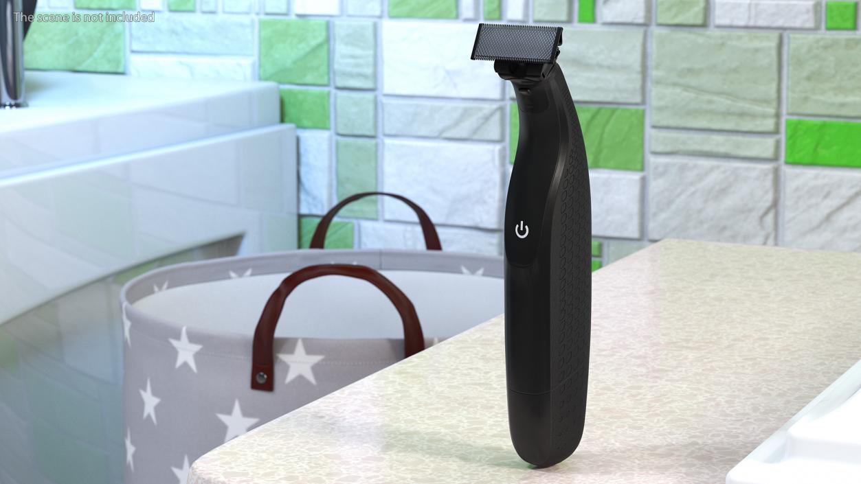 Electric Hair Trimmer Black 3D