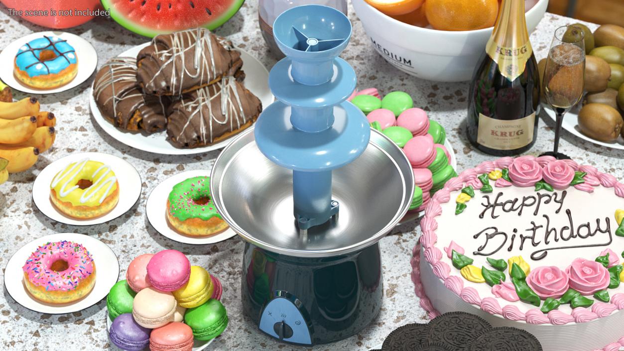 3D model Chocolate Fountain Fondue