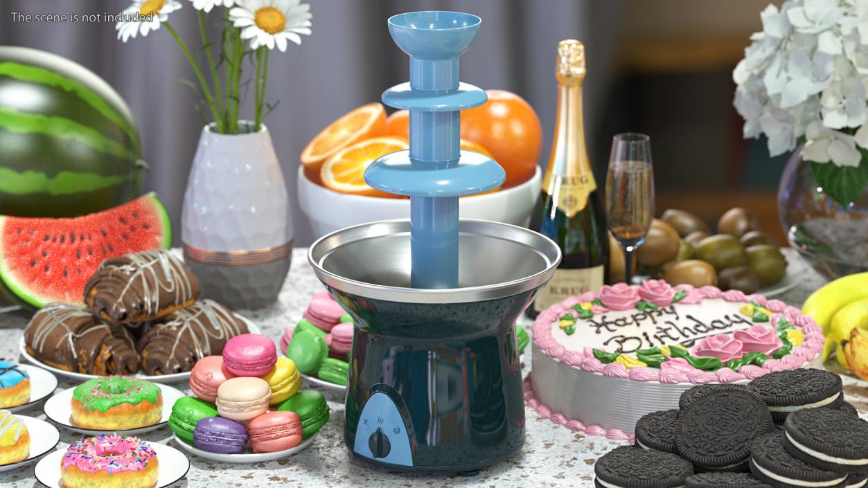 3D model Chocolate Fountain Fondue