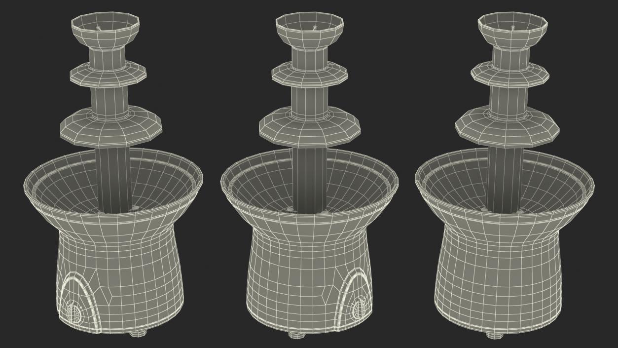 3D model Chocolate Fountain Fondue