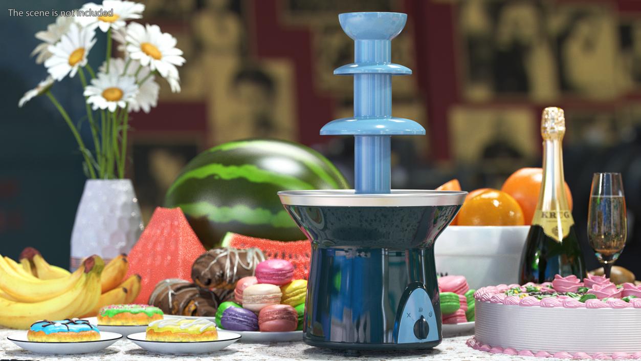 3D model Chocolate Fountain Fondue