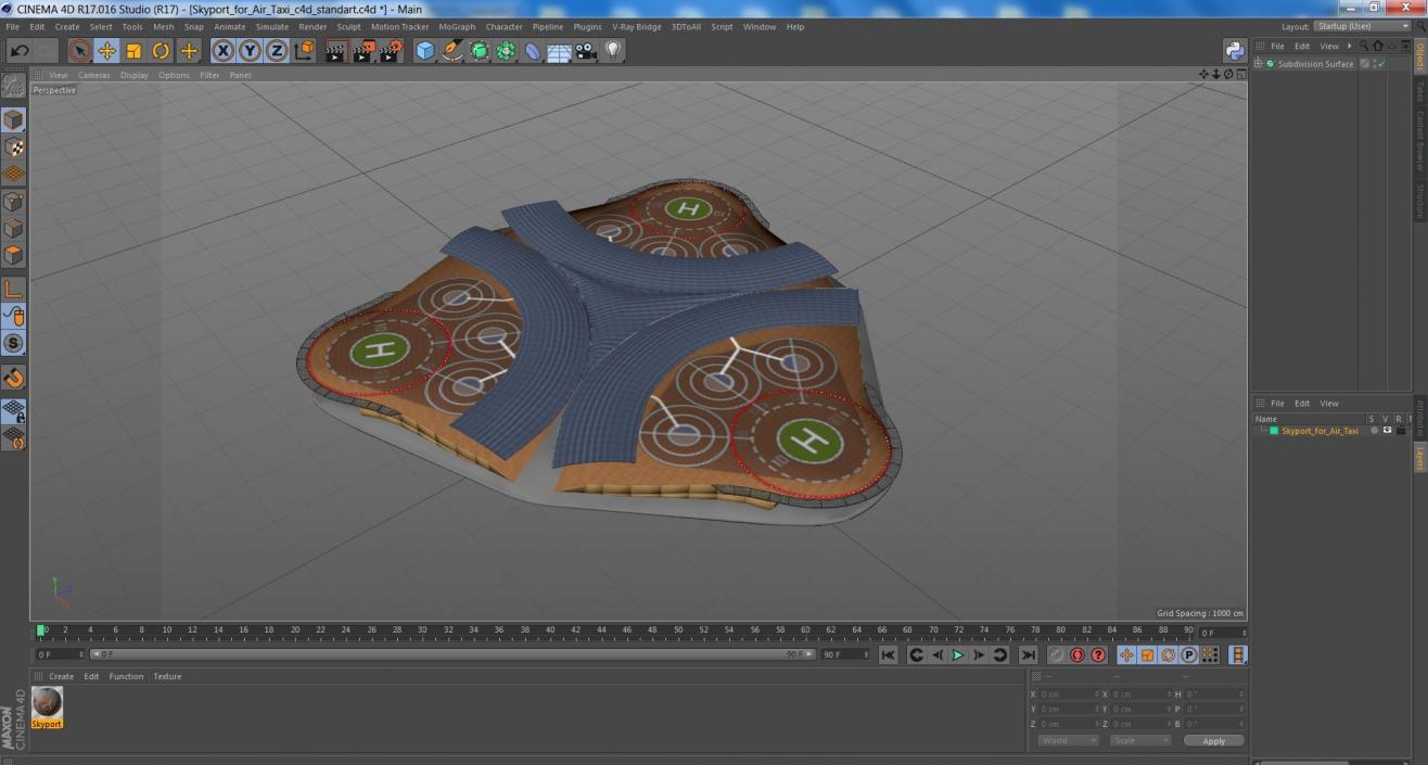 3D model Skyport for Air Taxi