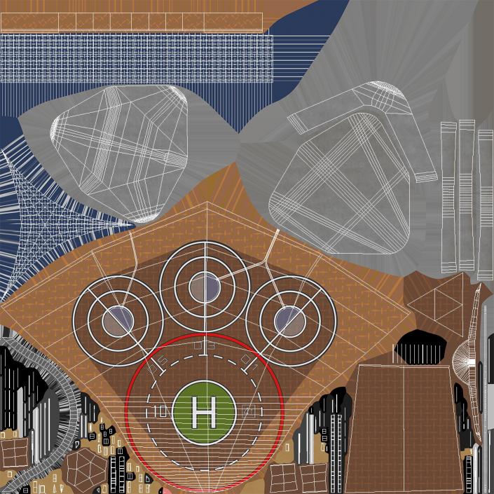 3D model Skyport for Air Taxi