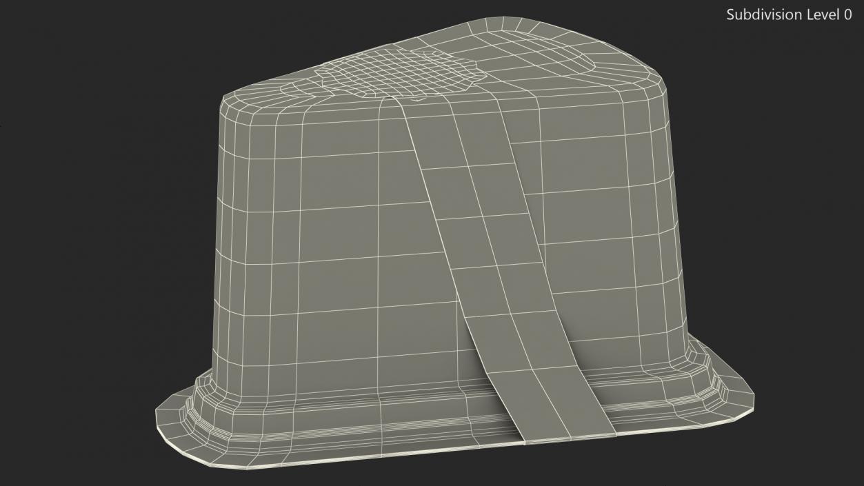 Packing for Cake Piece Triangular Black 3D model