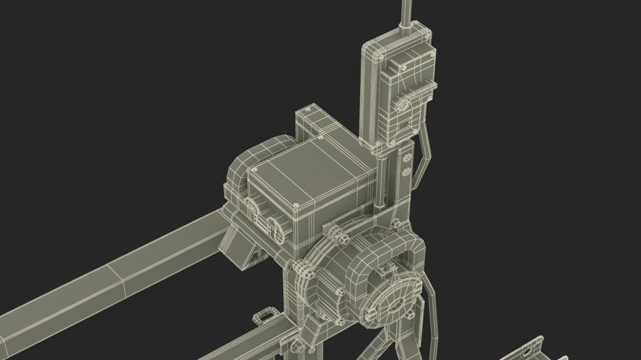 3D Window Cleaning Angled Platform 2 model