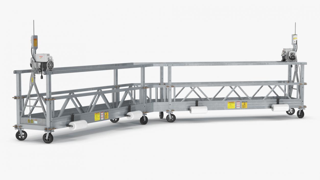 3D Window Cleaning Angled Platform 2 model