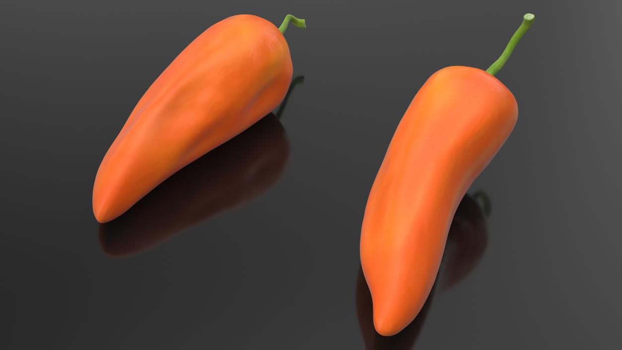 Hot Pepper Orange 3D