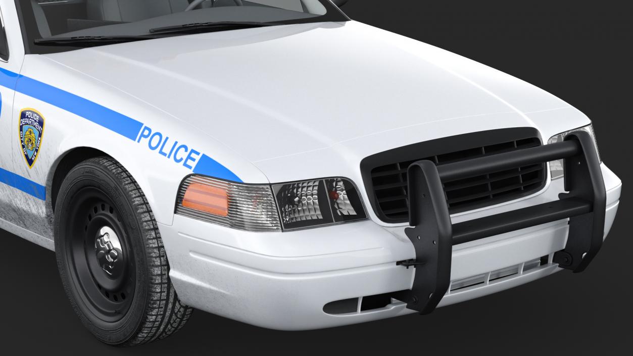 Generic Police Car NYPD Rigged 2 3D