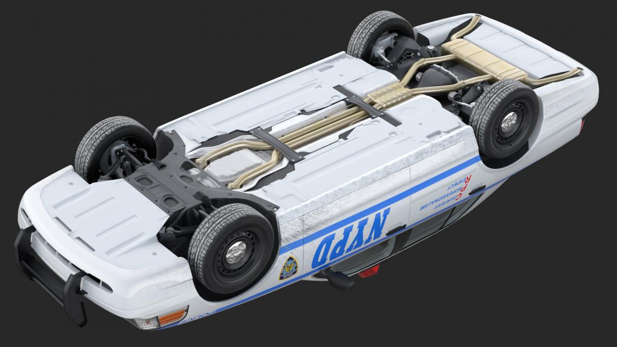 Generic Police Car NYPD Rigged 2 3D