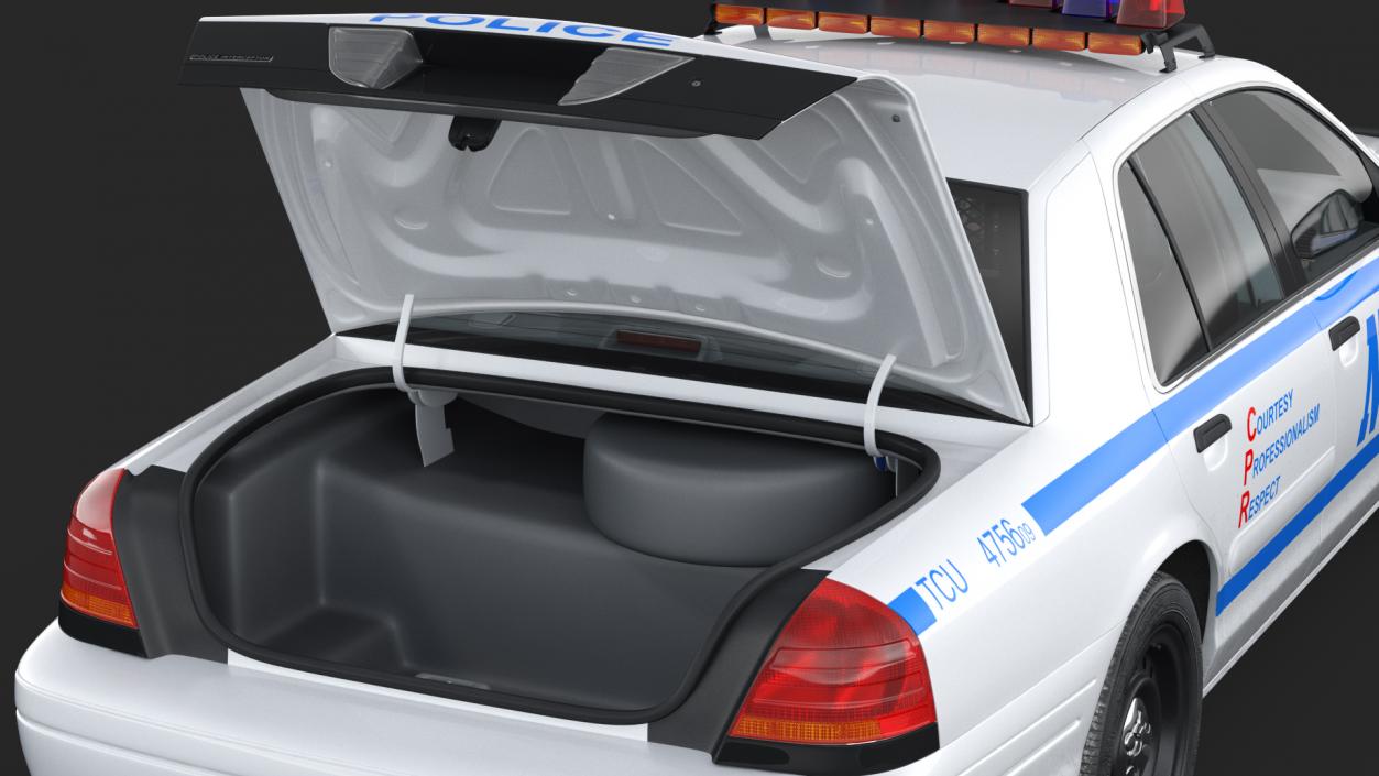 Generic Police Car NYPD Rigged 2 3D