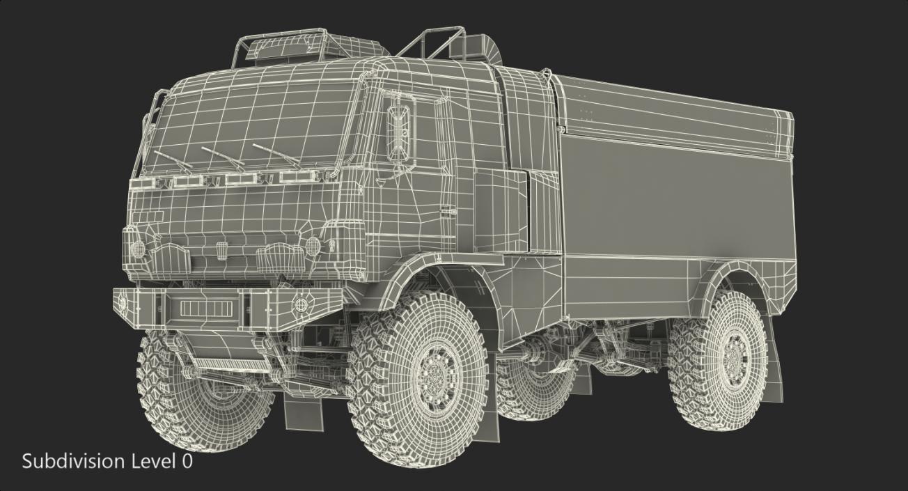 KAMAZ Dakar Racing Truck 4326 VK Rigged 3D model