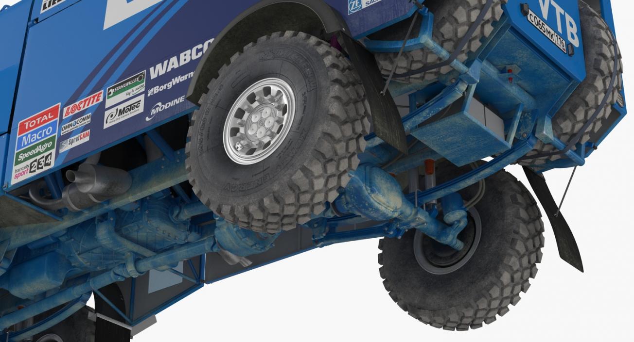 KAMAZ Dakar Racing Truck 4326 VK Rigged 3D model