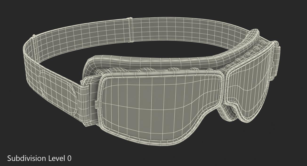 Black Pilot Goggles 3D model