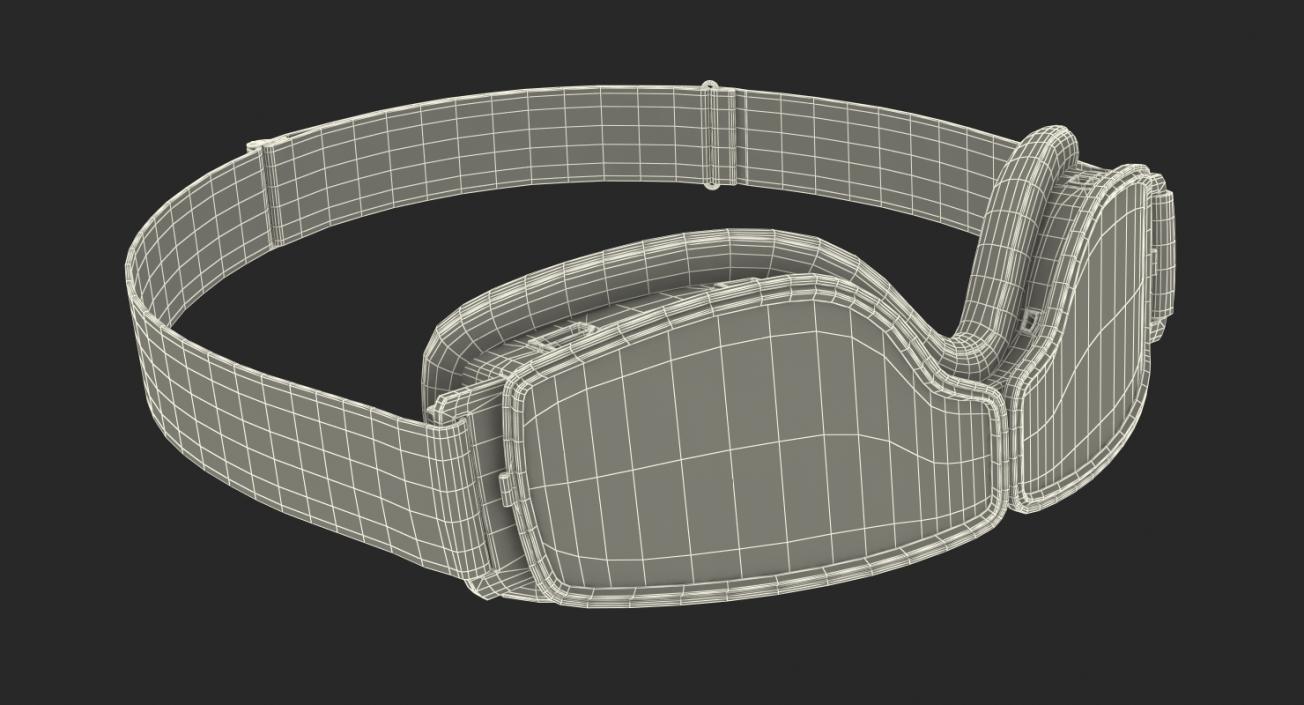 Black Pilot Goggles 3D model