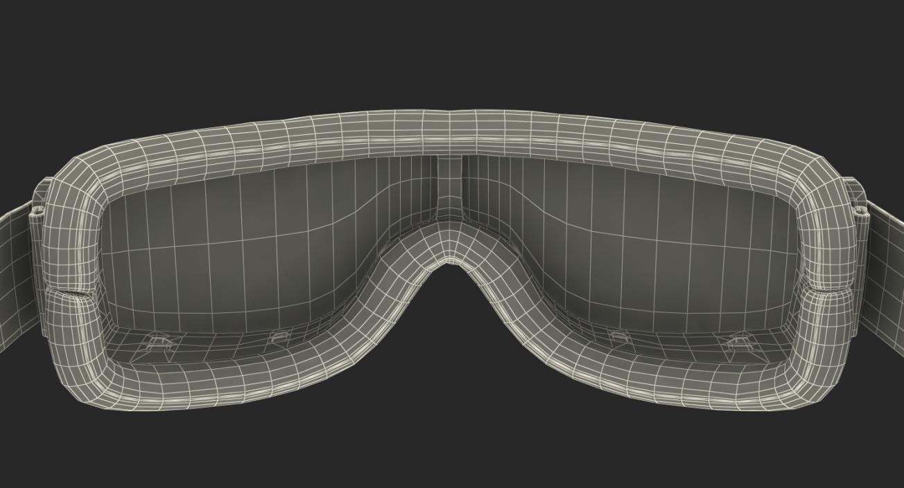 Black Pilot Goggles 3D model