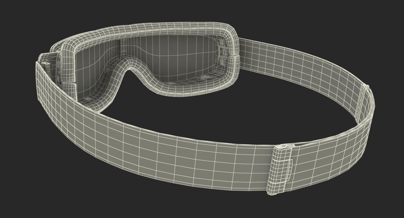 Black Pilot Goggles 3D model