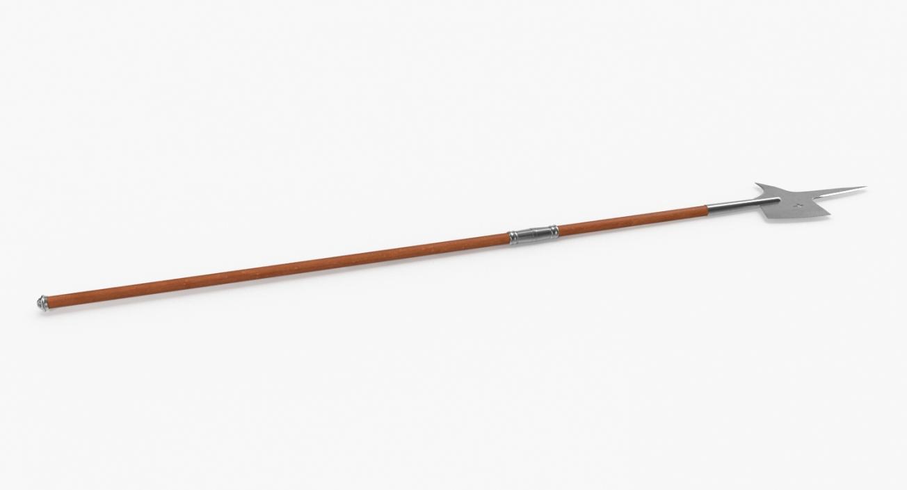 Halberd Pole Weapon 3D model