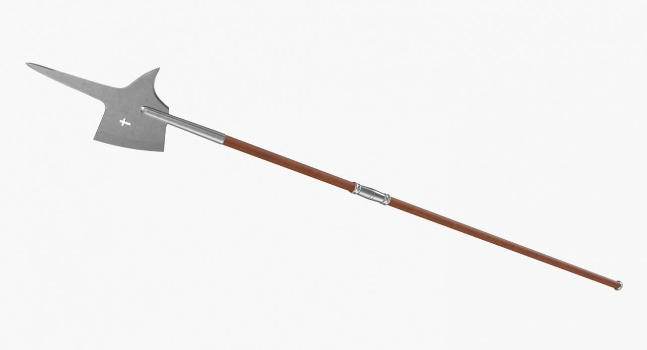 Halberd Pole Weapon 3D model